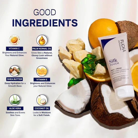 Flicka Silk Touch l Moisturiser + Primer + Sunscreen l Buy 1 Get 1 Free